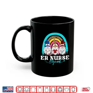 Mug Funny Er Nurse Squad Leopard Rainbow Gnomies Nurses Day Shirt