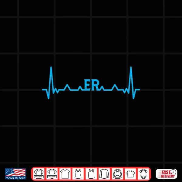 Design Love Er Nurses Heartbeat Doctor Nurse Medical Professionals Shirt