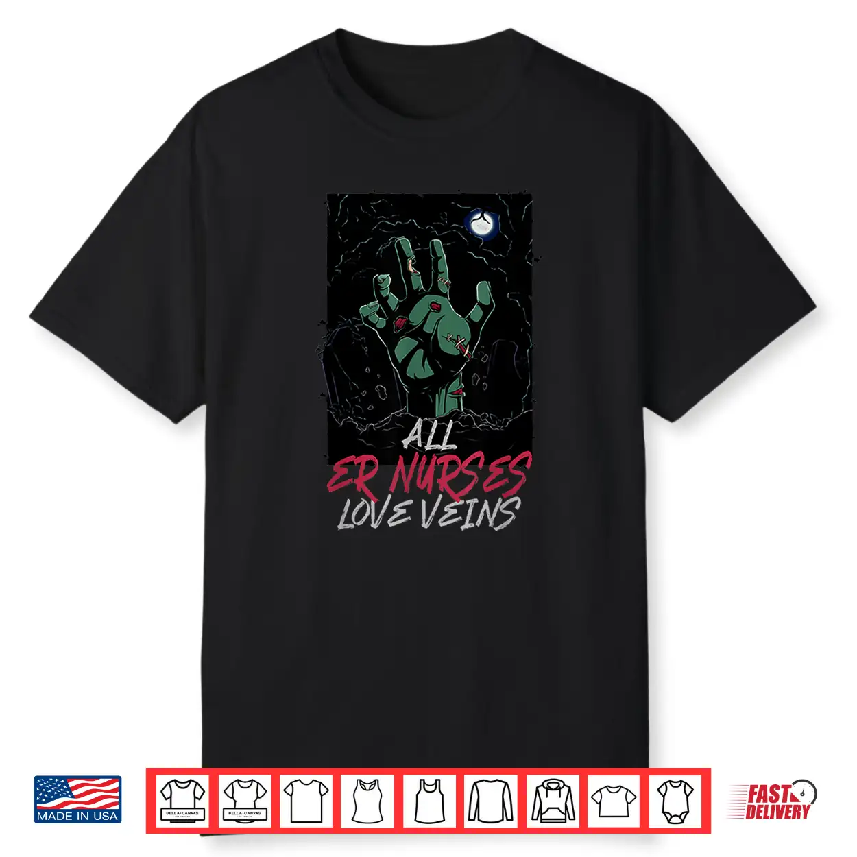 All Er Nurses Love Veins Halloween Emergency Nurse Scary Shirt All Er Nurses Love Veins Halloween Emergency Nurse Scary Shirt
