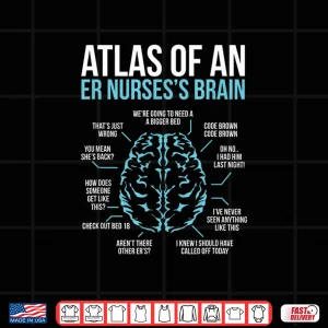 Emergency Room Nurse Brain Nursing Hospital Er Nurses Shirt 4 Design Emergency Room Nurse Brain Nursing Hospital Er Nurses Shirt