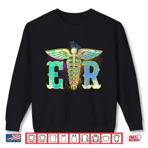 Sweatshirt Er Nurse Illustration Design Emergency Nurses Day Shirt