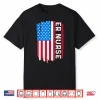 Er Nurse Vintage Apparel For Nurses With Usa Flag Patriotic Shirt