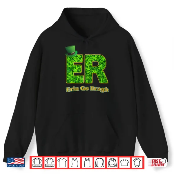 Hoodie Nurses Shamrock Er St. PatrickS Day Shirt