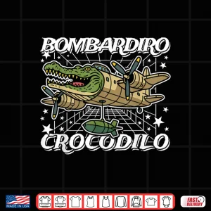 Design Bombardiro Crocodilo Italian Brainrot No Bad Drops Shirt