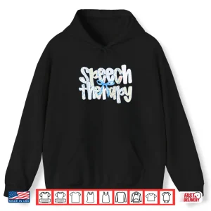 Hoodie Speech Therapist Floral Coquette Bow SLP Speech Therapy Shirt