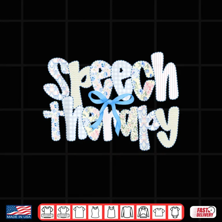 Design Speech Therapist Floral Coquette Bow SLP Speech Therapy Shirt