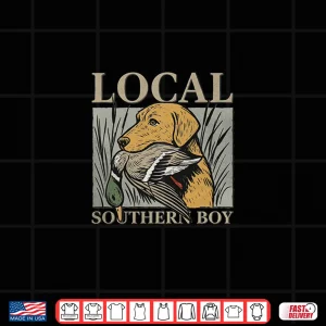 Design Duck Hunting Labrador Retriever Local Southern Boy Shirt