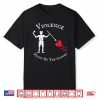 Violence Might Be The Answer Pirate Skull Retro Design Shirt