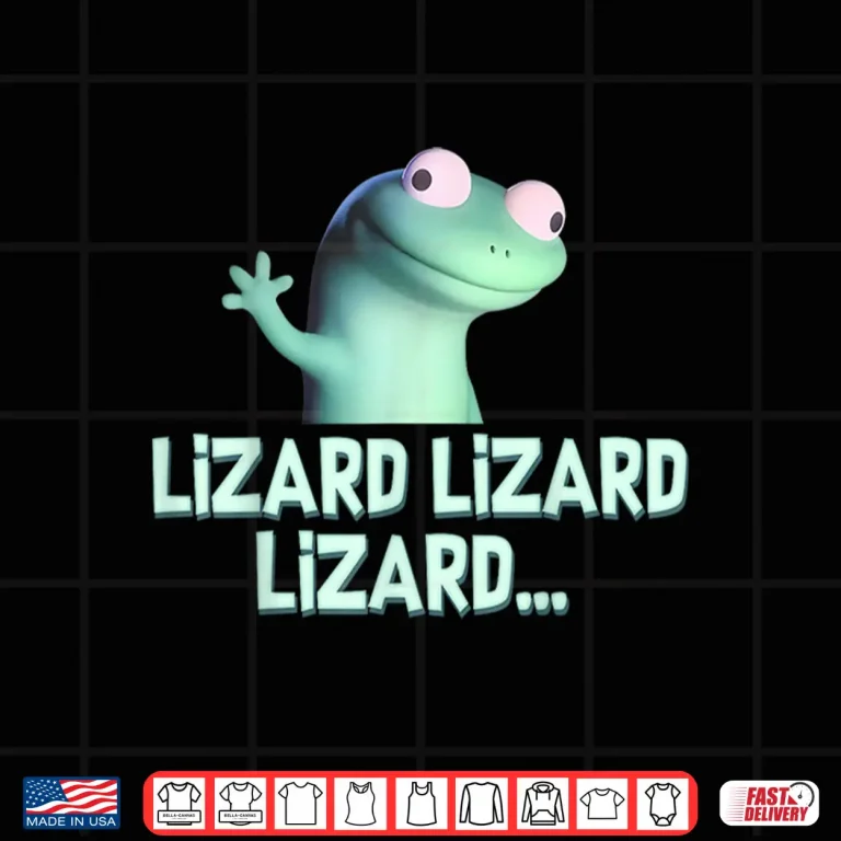 Design Weirdcore Animal Women Men Lizard Lizard Lizard Meme Shirt