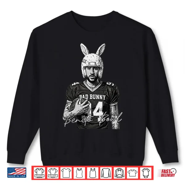 Bad Bunny Football Shirt 2 Sweatshirt Bad Bunny Football Shirt