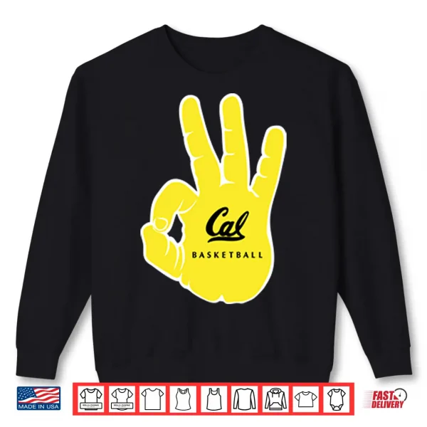 Sweatshirt California Golden Bears Cal Basketball Hand Sign Shirt