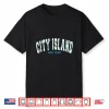 City Island Anchor Sailboat Wheel Nyc Design Shirt