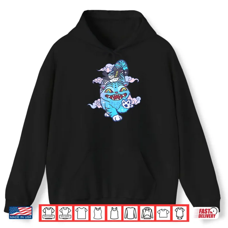 Hoodie Cute Derpy Tiger Shirt