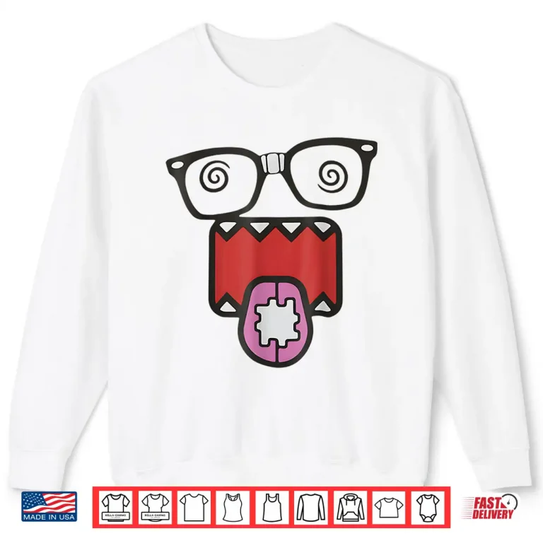 Sweatshirt Domo Kun Face 2000s Vintage Cartoon Shirt