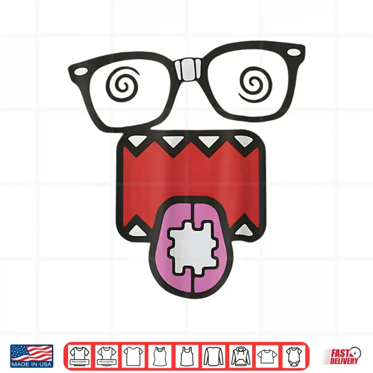 Design Domo Kun Face 2000s Vintage Cartoon Shirt