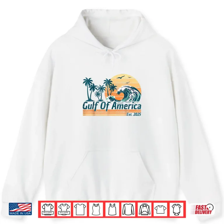 Hoodie Gulf of America Beach Coastal Vintage USA Shirt