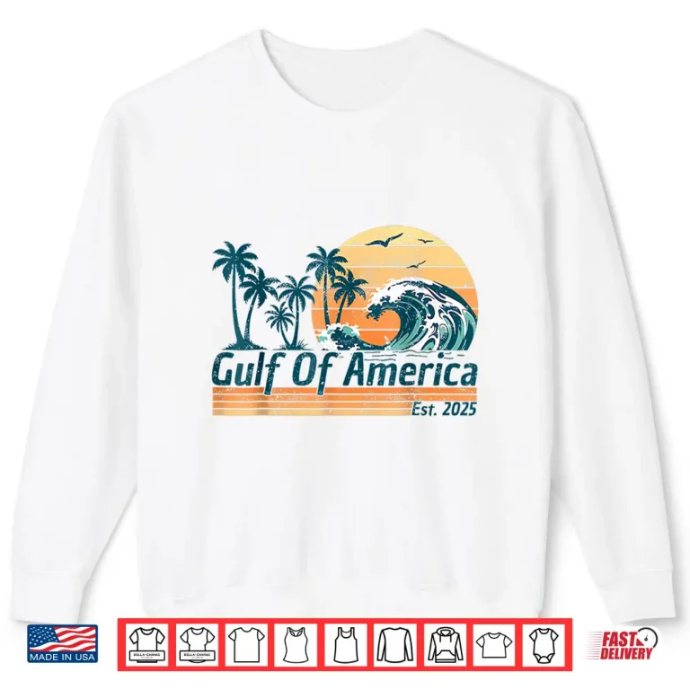 Sweatshirt Gulf of America Beach Coastal Vintage USA Shirt