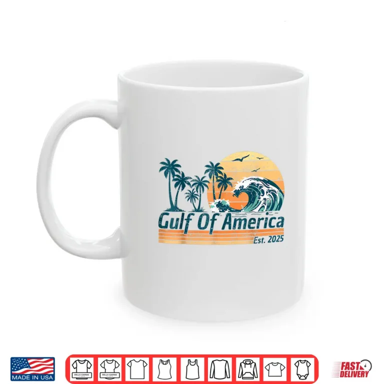 Mug Gulf of America Beach Coastal Vintage USA Shirt