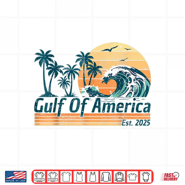 Design Gulf of America Beach Coastal Vintage USA Shirt