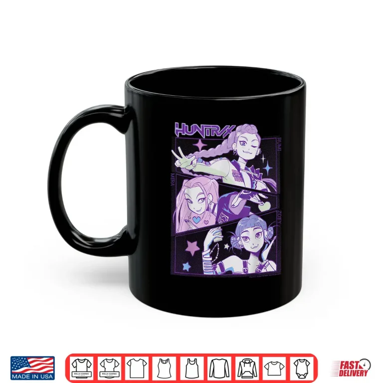 Mug Huntrix Cute Vintage Animated Panels Shirt