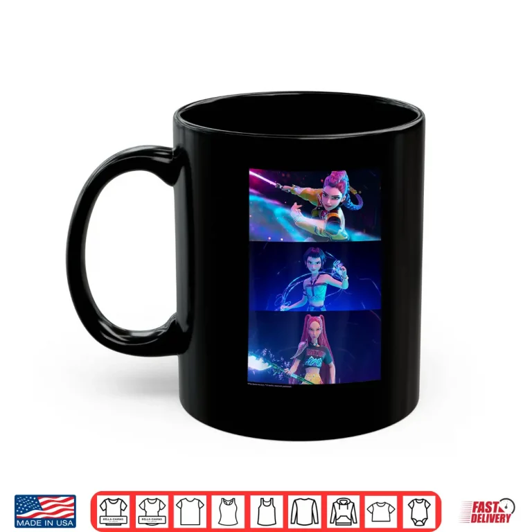 Mug Rumi Mira Zoey Wielding Weapons KPop Demon Hunters Shirt