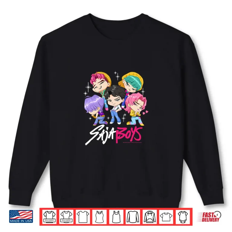 Sweatshirt Saja Boys Chibi Boy Band Group Shot Shirt 1