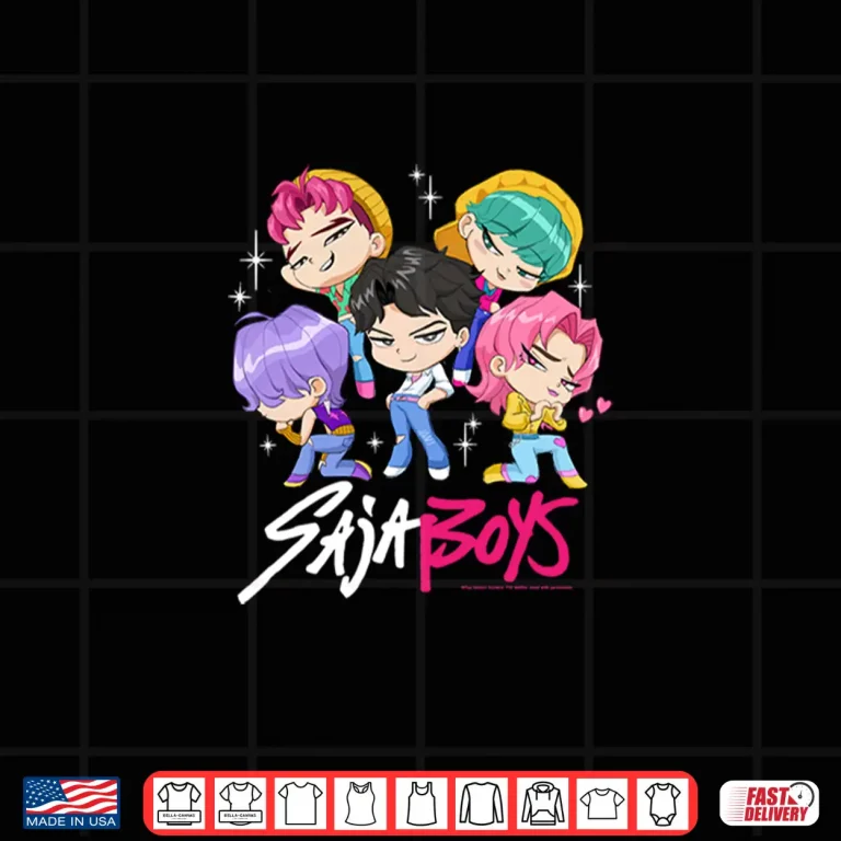 Design Saja Boys Chibi Boy Band Group Shot Shirt 1