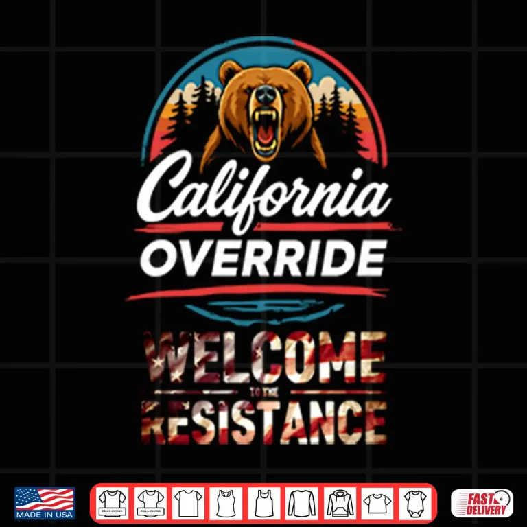 Design California Override Welcome To The Resistance Shirt