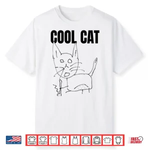 Cool Cat And Skateboard Shirt