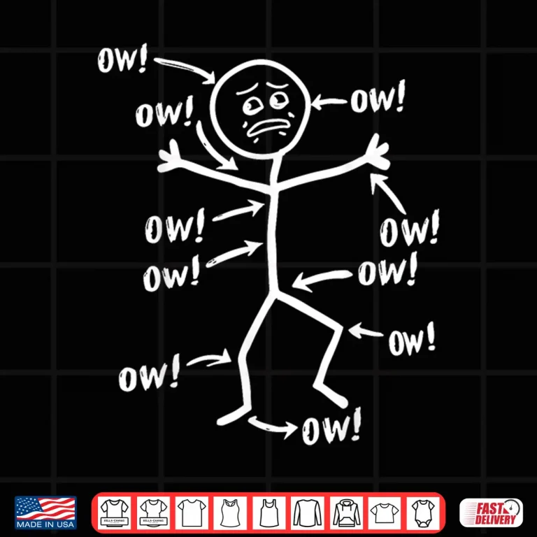 Design Ow Ow Ow Ow Ow Ow Ow Character Shirt