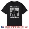 Defend Your Local Public Library Funny Knight Cat Shirt