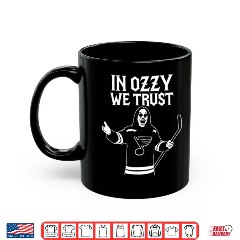 Mug In Ozzy We Trust St. Louis Blues x Ozzy Osbourne Tribute Shirt