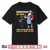 Santa Bbq Christmas In July Funny Cookout Summer Humor Shirt