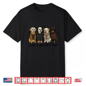Just A Spooky Paw Halloween Shirt