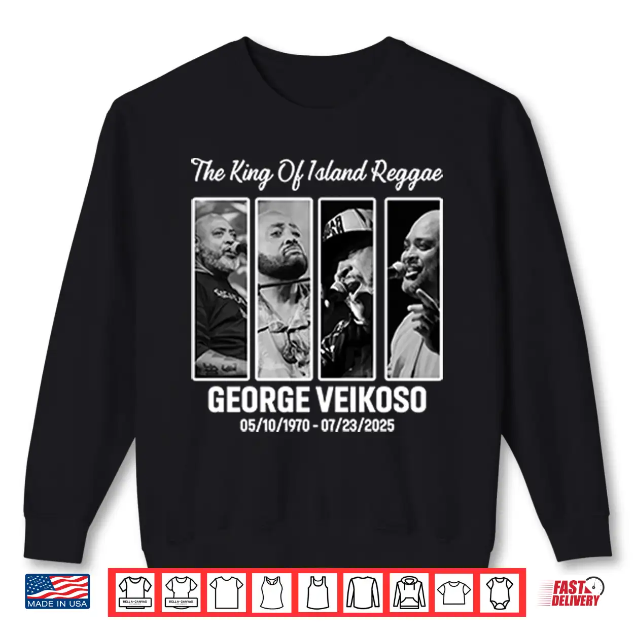 The King Of Island Reggae George Veikoso 05 10 1970 07 23 2023 Shirt The King Of Island Reggae George Veikoso 05 10 1970 07 23 2023 Shirt