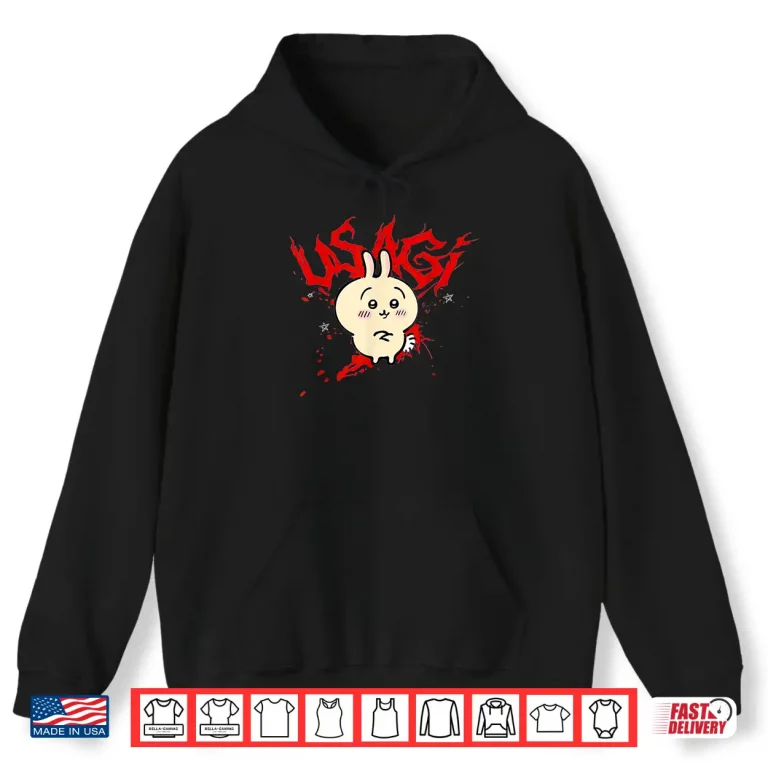 Hoodie Cute Bunny Rabbit Eating Usagi Shirt