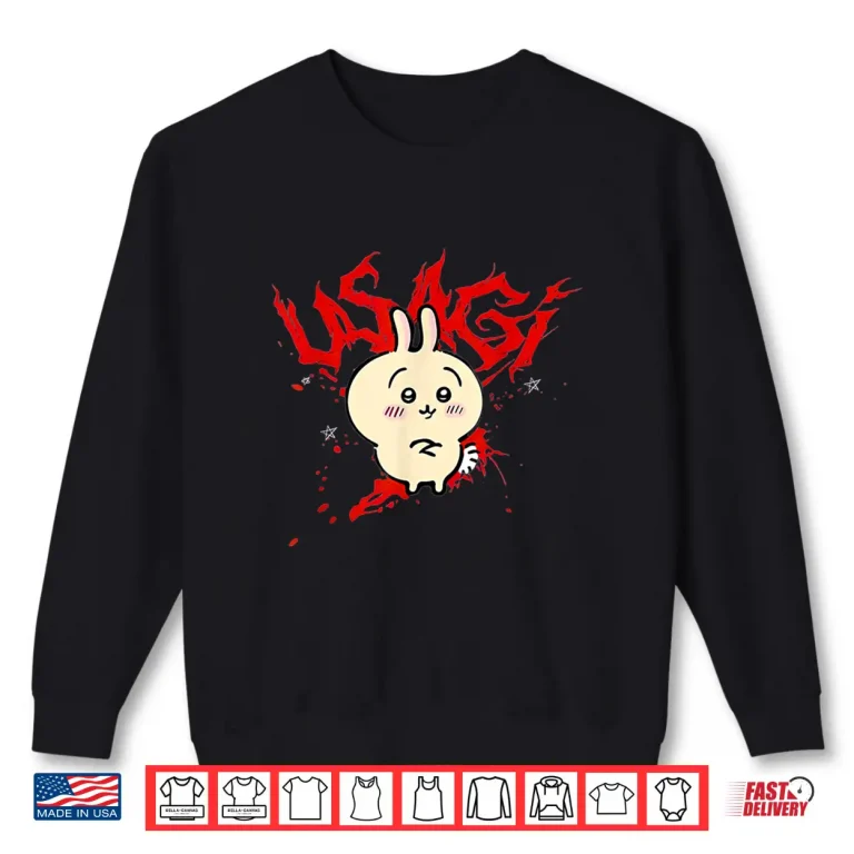Sweatshirt Cute Bunny Rabbit Eating Usagi Shirt