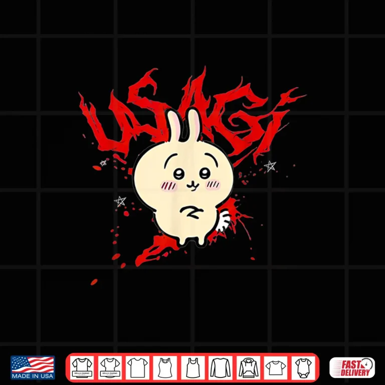 Design Cute Bunny Rabbit Eating Usagi Shirt
