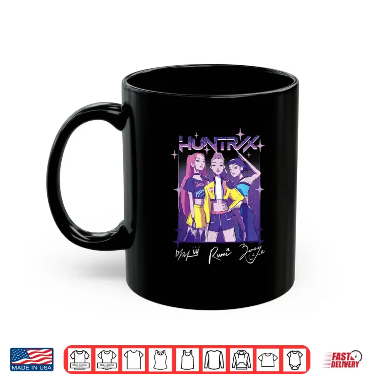 Mug Huntrix Team Drawing KPop Demon Hunters Shirt
