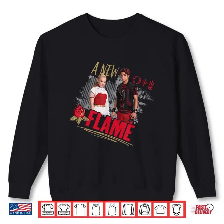 Sweatshirt Disney Zombies 4 Nova and Victor A New Flame Shirt 1