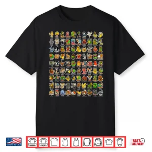Italian Brainrot Gen Z Funny Meme 90 Brainrot Characters Shirt