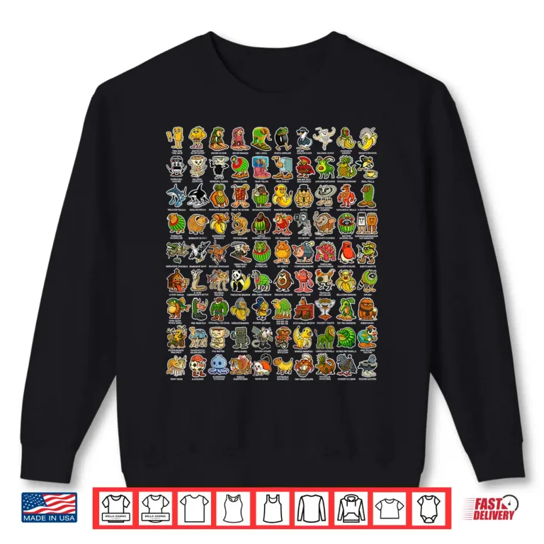 Sweatshirt Italian Brainrot Gen Z Funny Meme 90 Brainrot Characters Shirt