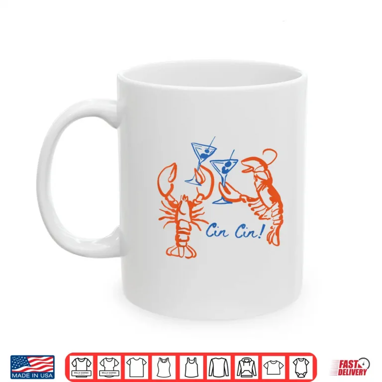 Mug Martini Red Lobster Fisherman Aesthetic Summer Cocktail Shirt