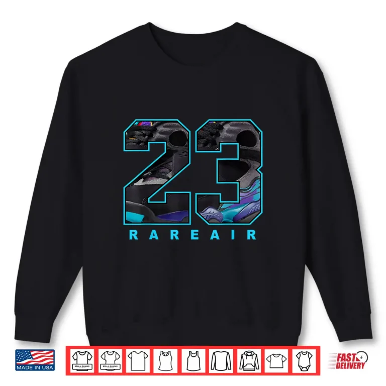 Sweatshirt Number 23 8 Aqua Matching Tee Color Match Graphic Shirt