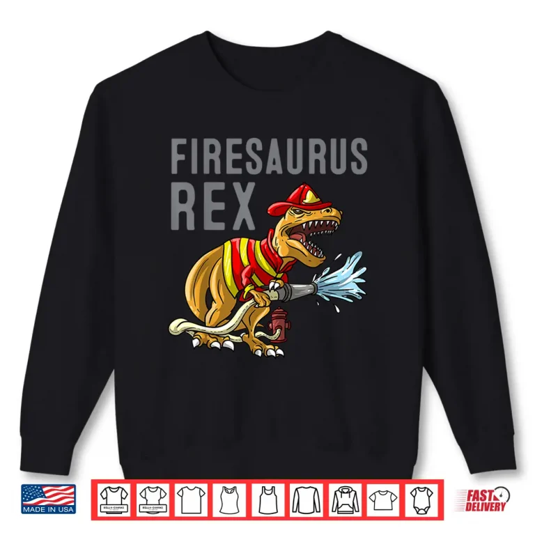 Sweatshirt Firefighter Art For Kids Toddlers Fireman Firefighter Shirt