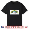 Hawaii Rainbow License Plate Uke Joy Notes Hibiscus Shirt