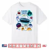 Shark Faces Chart Kinds Of Type Shark T Shirt