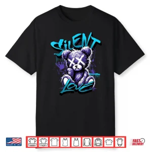 Silent Love 8 Aqua Matching Tee Color Match Graphic Shirt