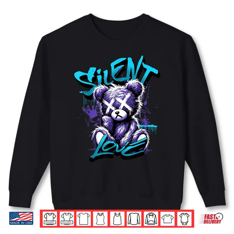 Sweatshirt Silent Love 8 Aqua Matching Tee Color Match Graphic Shirt