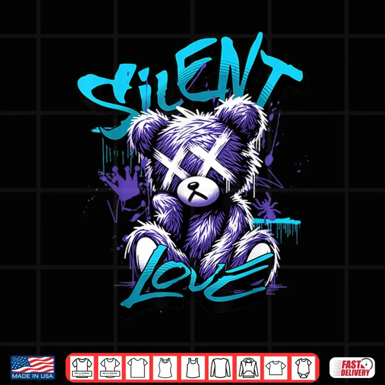 Design Silent Love 8 Aqua Matching Tee Color Match Graphic Shirt